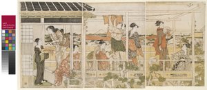 衣類乾燥 作： Kitagawa Utamaro