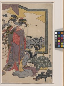 恵比寿まつり（色木版画）