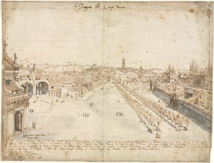 ローマの 18 のビュー: カンポ ヴァチーノ (フォロ ロマーノ) 作： Kitagawa Utamaro