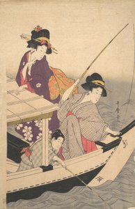 釣り 18世紀後半 作： Kitagawa Utamaro
