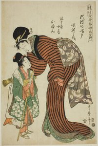 銀十郎の妻お弓（『阿波の鳴門・銀十郎女房お弓』より）（『人形浄瑠璃竹取の人形節』より）