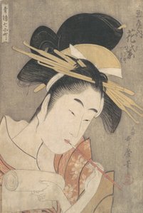 玉屋の花村」（『遊郭の七小町』シリーズより） 1790年頃