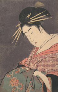 "ゴメイロのハナオキ"...1794～95年頃。 作： Kitagawa Utamaro
