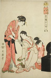 方ｒ おｆ テェ 補ｒせ （馬 の 国）、 ｆろｍ テェ セリエｓ ”とぇｌヴェ 法ｒｓ 員 吉原 （せいろ 樹に 時 続き）” 作： Kitagawa Utamaro