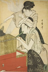 キッチンシーン 作： Kitagawa Utamaro