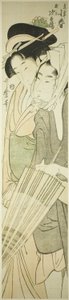 小春 おｆ テェ 紀伊国屋 案ｄ 髪や 自閉 作： Kitagawa Utamaro