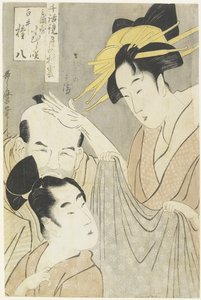殺人屋の小村崎、白井権八とヴァイパースジヘ_、1798-1800 作： Kitagawa Utamaro