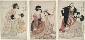 不滅の詩人に同情する 作： Kitagawa Utamaro