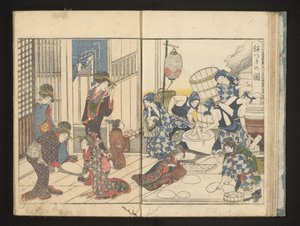餅つき 作： Kitagawa Utamaro