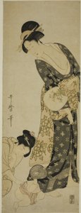 お母さんと子供 作： Kitagawa Utamaro