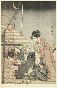 夜行性釣り 作： Kitagawa Utamaro