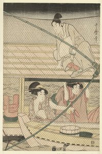 夜行性釣り 作： Kitagawa Utamaro