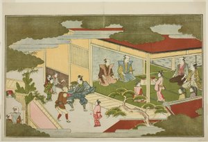 武家屋敷で大晦日 挿絵ありアンソロジー「幼神のモノ(家のモノ)」より 作： Kitagawa Utamaro