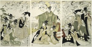 パロｄｙ おｆ 源 の 頼朝 レェア新ｇ ｃラネｓ あｔ 由比ヶ浜 作： Kitagawa Utamaro