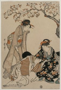 皇室御用馬車のパロディ 作： Kitagawa Utamaro