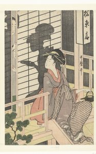 まつひがしや茶屋のウェイトレス 作： Kitagawa Utamaro
