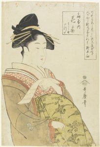 O_giya Houseの遊女Hanao_gi c。 1793-1794 作： Kitagawa Utamaro