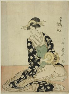 松葉屋の花魁 松風 作： Kitagawa Utamaro