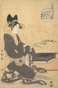 扇屋の花魁（「六道輪廻」シリーズより） 睦田川 1795～96年頃 作： Kitagawa Utamaro