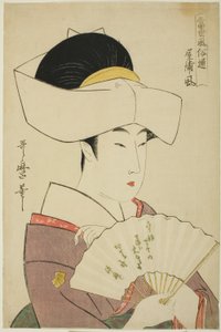 『当代風俗通』シリーズより『屋敷風』 作： Kitagawa Utamaro