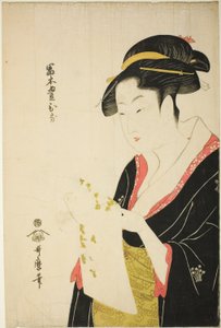 富本 十四日な 作： Kitagawa Utamaro