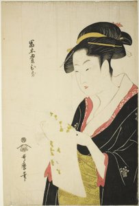 富本豊雛 1793年頃（錦絵、大判） 作： 北川歌ro
