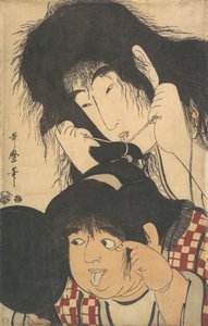 山姥と金太郎、1795年頃。