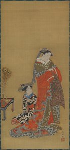 宮廷女官と従者 18世紀末～19世紀初頭