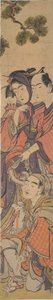 おしゅんとでんべいはヨジルで猿と遊んでいる？ 作： Kitao Masanobu