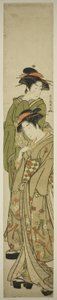散歩する二人の女性 作： Kitao Masanobu