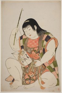 七福神としての無題の子供たちのシリーズからの男の子としての布袋
