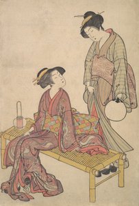 1790年頃のハンドランタン。 作： Kitao Shigemasa