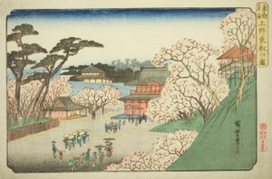 連載「東都名所」より 上野の東叡山之図 作： Kitao Shigemasa
