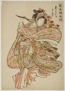 もみじがり（あでかたおどり風俗）シリーズより 作： Kitao Shigemasa