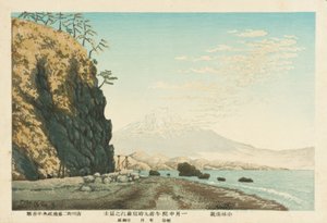 サタから見た富士山（1881年1月中旬、午前9時にスケッチしたもの 作： Kiyochika Kobayashi