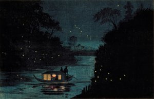 御茶ノ水のホタル 作： Kiyochika Kobayashi