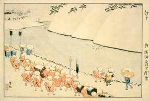 霞ヶ関・外桜田の雪 作： Kiyochika Kobayashi