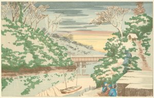 御茶ノ水の雪 作： Kiyochika Kobayashi