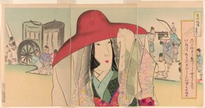 清少納言「古代の文様」シリーズ（「古代の文様」）より 作： Kiyochika Kobayashi
