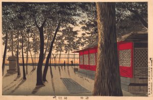 神田神社の夜明け 作： Kiyochika Kobayashi