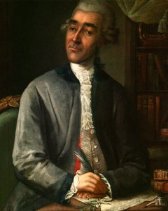 作家ヴァシリー・グリゴリエヴィチ・ルバンの肖像、1742-1795、1786年。 作： Klipekov