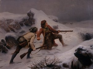 トナカイ狩り 作： Knud Bergslien