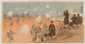 近衛砲兵連隊長 熊本政治大佐 作： Kobayashi Kiyochika