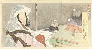 修道女たちと仏 仏題 過去のパターン（シリーズタイトル） 古代模様 作： Kobayashi Kiyochika