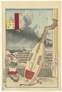 隅田川の水神林 隅田川水神守 武蔵百景（シリーズタイトル） 武蔵百景の内 作： Kobayashi Kiyochika