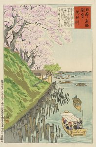 隅田川 作： 小林清親