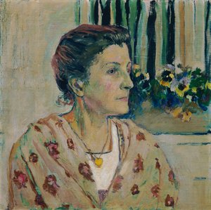 シャーロット・モーザー、アーティストの妹 作： Koloman Moser