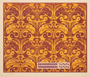 相互ダンサー、1901年。 作： Koloman Moser