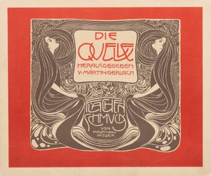 ソース、1901年。 作： Koloman Moser
