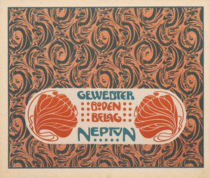 織りフローリング ネプチューン、1901 年。 作： Koloman Moser